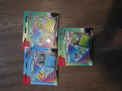 Pokemon TCG Prismatic Evolutions Tech Sticker Collection 3 Pack SEALED Lot Of 3 - Image 1