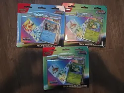 Pokemon TCG Prismatic Evolutions Tech Sticker Collection 3 Pack SEALED Lot Of 3 - Image 2