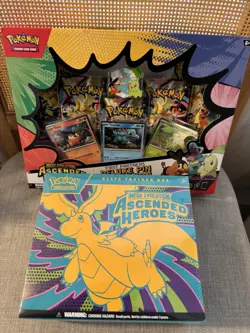Pokemon TCG Ascended Heroes ETB + Pin Collection - Image 1