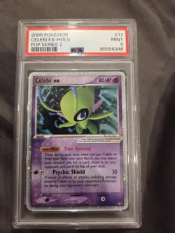 Pokemon 2005 Pop Series 2 #17 Celebi EX-Holo Card PSA 9 - Image 1