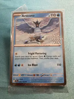 Articuno 032/159 (Holiday Calendar) Snowflake Stamp Promo Pokemon TCG SEALED - Image 1