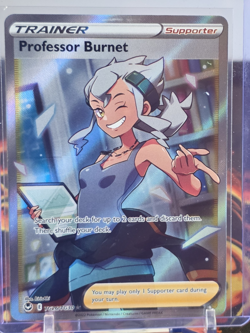 Pokemon Professor Burnet TG26/30 Swsh12 Trainer Gallery Ultra Rare Full Art Holo - Image 1