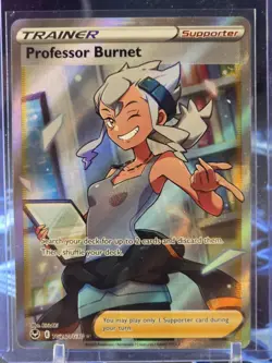 Pokemon Professor Burnet TG26/30 Swsh12 Trainer Gallery Ultra Rare Full Art Holo - Image 3
