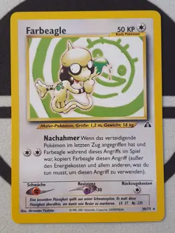 Pokemon Karte Farbeagle 30/75 Neo Entdeckung Set Deutsch Pokemon Original TCG - Image 3