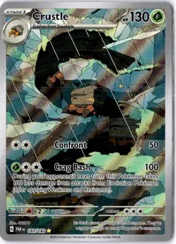 Crustle 183/182 Sv04: Paradox Rift Holo Illustration Rare Pokemon TCG NM - Image 1