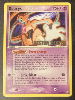 Pokemon TCG Deoxys (Normal) EX Deoxys 16 Regular Rare (2005) 16/107 LP - Image 1