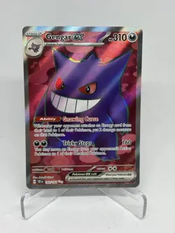 Pokemon TCG Gengar EX Full Art Ultra Rare Holo Foil Temporal Forces 193/162 - Image 1