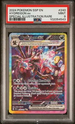 2024 POKEMON SSP EN-SURGING SPARKS SPECIAL ILLUSTRATION RARE HYDREIGON EX PSA 9 - Image 1