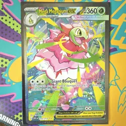 Pokemon Mega Meganium EX 272/217 Ascended Heroes Rare Holo Full Art 360 HP - Image 3