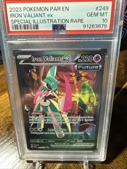 2023 POKEMON PAR EN-PARADOX RIFT #249 IRON VALIANT EX SIR PSA 10 - Image 4