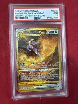 2023 POKEMON Origin Forme Palkia VSTAR GG67 Crown Zenith Full Art PSA MINT 9 - Image 1