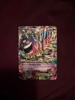 Pokemon Phantom Forces EXTREMELY DAMAGED mega Gengar EX 35/119 - Image 1