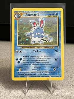 2000 POKEMON NEO GENESIS #2/111 AZUMARILL HOLO WITH SWIRL - Image 1