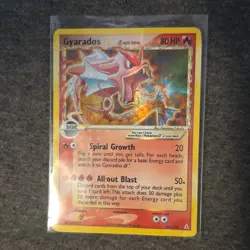 Pokemon Gold star Gyarados Delta Species Holo Rare Holon Phantoms 102/110 2006 - Image 1