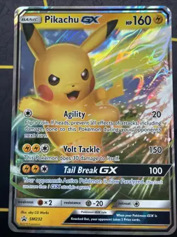 Pokemon TCG Promo #SM232 - PIKACHU GX (holo-foil)(JUMBO OVERSIZE - 8 inch) - (B) - Image 1