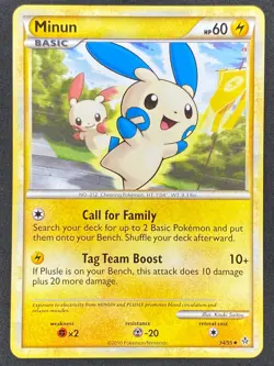 Pokemon Minun 34/95 UL Unleashed LP/NM - Image 1