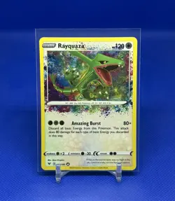 2020 Pokemon Sword & Shield Vivid Voltage TCG #138 - Amazing Rare - Rayquaza - Image 1