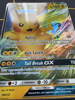 Pokemon TCG Promo #SM232 - PIKACHU GX (holo-foil)(JUMBO OVERSIZE - 8 inch) - (A) - Image 2