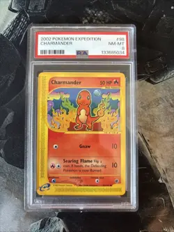 2002 POKEMON EXPEDITION #98 CHARMANDER PSA 8 - Image 1