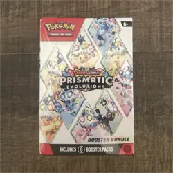 Pokemon Prismatic Evolutions Booster Bundle 6 Packs 2025 English TCG - Image 1