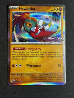 Hawlucha 007 Black Star Promo Scarlet & Violet Prerelease Pokemon TCG NM/dent - Image 1