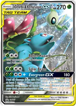 Celebi & Venusaur GX - SM167 - SM Black Star Promo DMG, English Pokemon Promos - Image 1