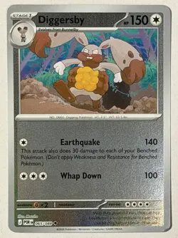 Pokemon TCG: Diggersby 065/088 U 2026 ME03:POR Reverse Holo - Image 1