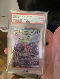 Pokemon 2024 Terastal Festival Espeon EX SAR 211/187 Japanese Edition PSA 10 - Image 1