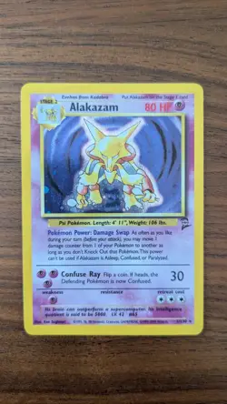Pokemon Alakazam TCG Base Set 2 Holo Rare - Image 1