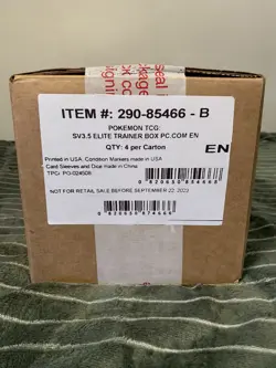 151 Pokemon Center Elite Trainer Box Case (Double Boxed - Signature Delivery) - Image 2