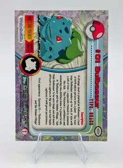 Topps Pokemon Series 1 Non-Holo: Bulbasaur #01 - NM - Image 2