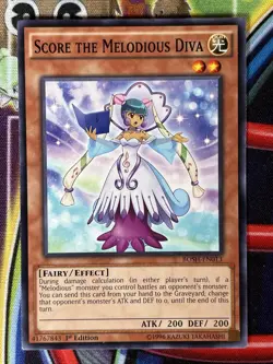 Yugioh Score The Melodious Diva BOSH-EN013 1st Edition Single - Image 1
