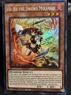 Yugioh! Ha-Re the Sword Mikanko (CR) AMDE-EN025 Collector's Rare 1st Edition NM - Image 1