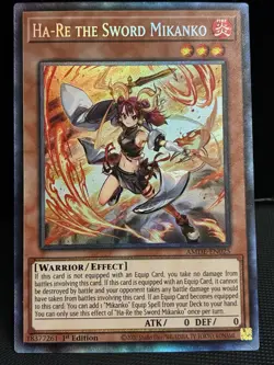 Yugioh! Ha-Re the Sword Mikanko (CR) AMDE-EN025 Collector's Rare 1st Edition NM - Image 2