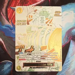 Bandai Gum-Gum Golden Rifle OP15-116 Event Alternate Art Foil English One Piece - Image 1