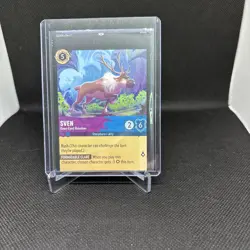 Disney Lorcana Archazia's Island Sven KEEN-Eyed Reindeer Card MISPRINT & MISCUT - Image 1