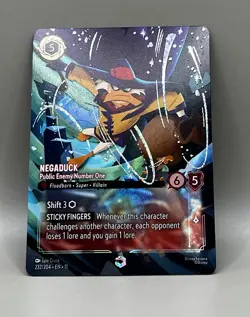 Negaduck - Public Enemy Number One 232/204 (Enchanted) Winterspell Lorcana - Image 3