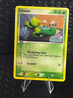 Pokemon TCG Treecko EX Crystal Guardians 67/100 Reverse Holo Common Card Stamped - Image 1