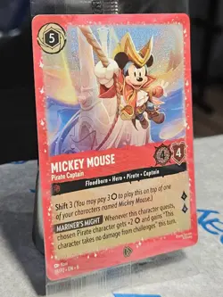 Mickey Mouse Pirate Captain Trading Card Promo 18/P2 Disney Lorcana NM-MT 2025 - Image 3