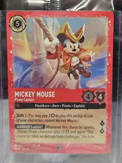 Mickey Mouse Pirate Captain Trading Card Promo 18/P2 Disney Lorcana NM-MT 2025 - Image 5