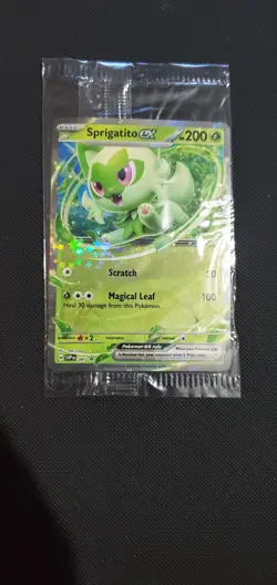 Pokemon Sprigatito ex 087 Scarlet & Violet Promo Cards Holo 2024 SEALED - Image 1