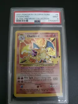 Pokemon Celebrations Ultra-Premium Collection Card Lot w/ Graded Charizard PSA 9 - Image 1