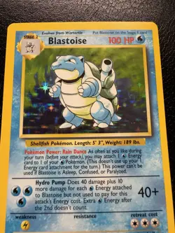 Pokemon TCG Blastoise Holo Card Base Set 2/102 Unlimited MP - Image 4