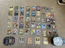 Pokemon TCG Card Lot 54 Cards Mewtwo Charizard Zapdos Holo Full Art - Image 1