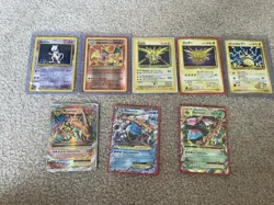 Pokemon TCG Card Lot 54 Cards Mewtwo Charizard Zapdos Holo Full Art - Image 4