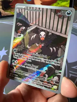 Houndour - 204/197 - Obsidian Flames - Illustration Rare Pokemon TCG NM Card IR - Image 4