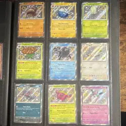 Pokemon TCG Paldea Fates Holo Stamped Lot 10 Cards Charcadet Nacli - Image 1