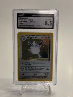 CGC 8.5 NM/Mint+ | Pokemon WOTC Base Set 2 Wigglytuff Holo 19/130 Card - Image 1