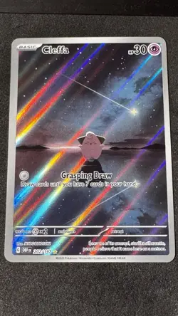 Cleffa 202/197 SV03: Obsidian Flames Illustration Rare Pokemon Card Near Mint - Image 1