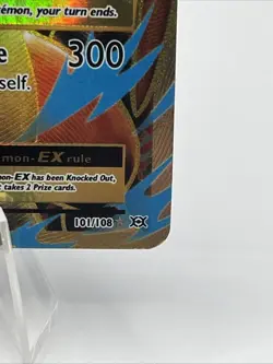 M Charizard EX 101/108 XY Evolutions 2016 Full Art Pokemon Card Vintage Rare LP - Image 3